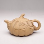 本山绿十二瓣南瓜壶—周真丽作品，耿春福指导