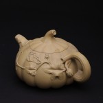 本山绿十二瓣南瓜壶—周真丽作品，耿春福指导